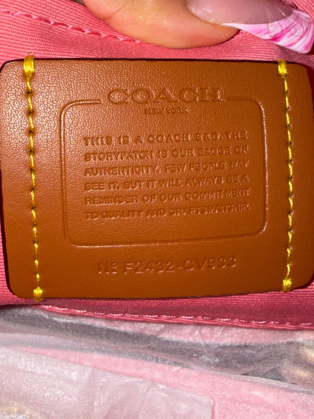 Coach Pink Shoulder bag - Picture 6 of 9